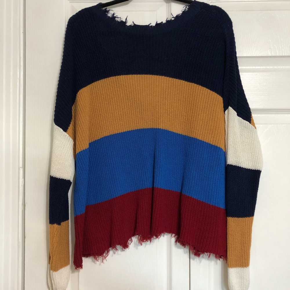 Oversized Striped Sweater